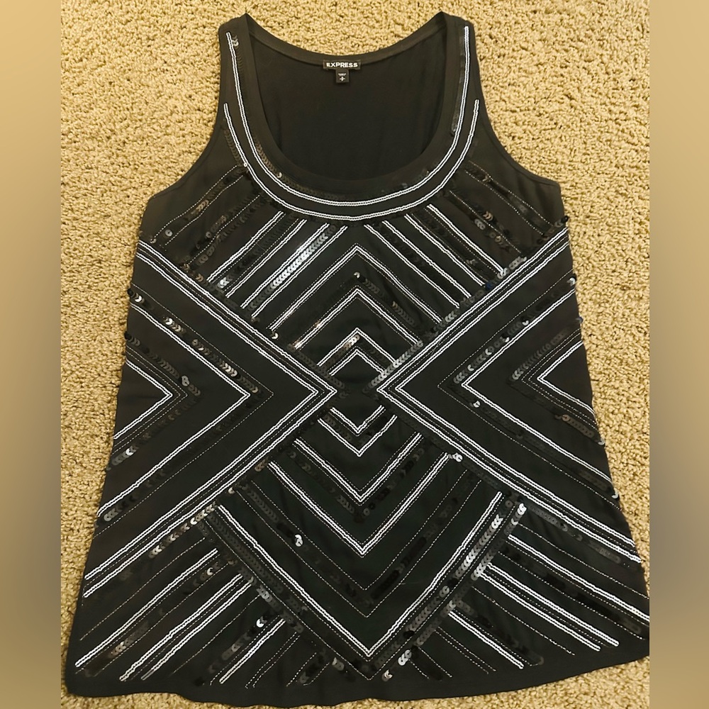 Express embellished camisole tank